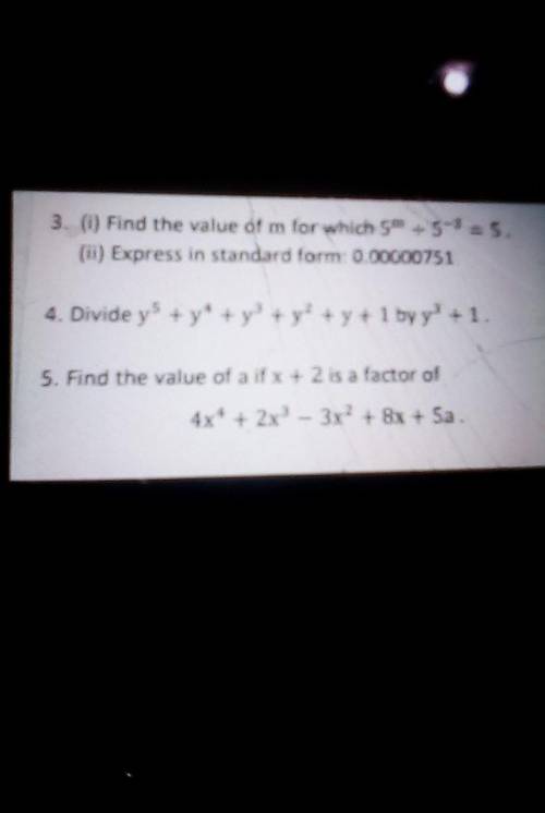 5. Find the value of a if x + 2 is a factor of4x + 2x - 3x? + 8x + Sa​