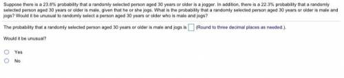 Suppose there is a 23.8% probability that a randomly selected person aged 30 years or older is a jo
