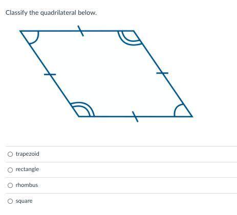 Classify the quadrilateral below.