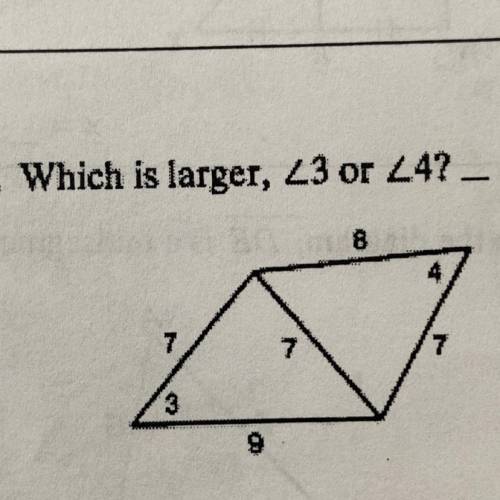 Which is larger, 3 or 4? Please help!! Big part of grade! Due today!!