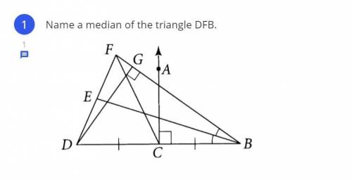 Find a median in this triangle