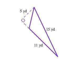 Find the area of the triangle below.

Be sure to include the correct unit in your answer.​