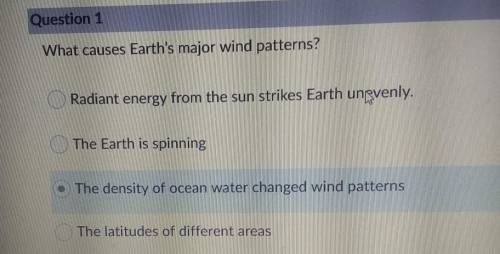 What causes Earth's major wind patterns? Radiant energy from the sun strikes Earth unevenly. The Ea