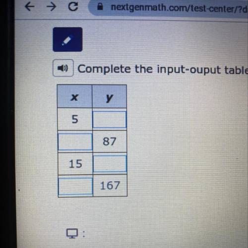 - Complete the input-ouput table for the linear equation y = 8x + y.