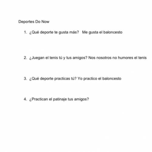 Hello! My Spanish isn’t good. May someone please help me out? It’s urgent!

I just need number 4