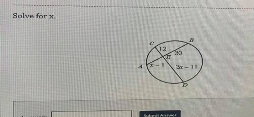 PLEASE help with Geometry.
SOLVE FOR X.