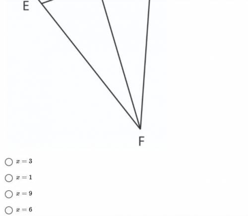 If HF=4x+9, EF=5x + 3, and FG EH, solve for X (pictures included)