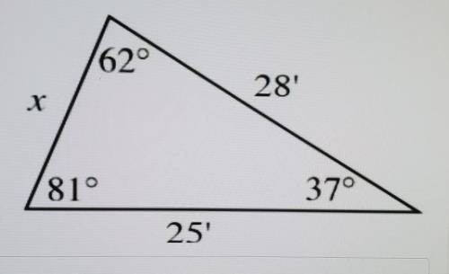 Solve for x. State the method used. Round to the nearest tenths (0.1).help please​
