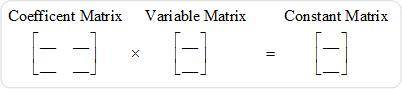 State the matrix equation that represents this system. Just type the answer, by rows, without the m