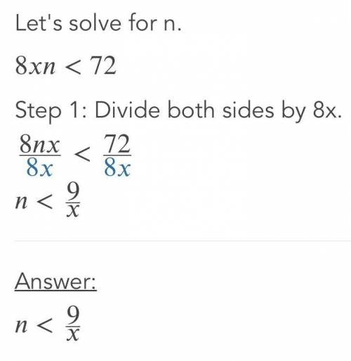 8xn<2 how do I solve this???