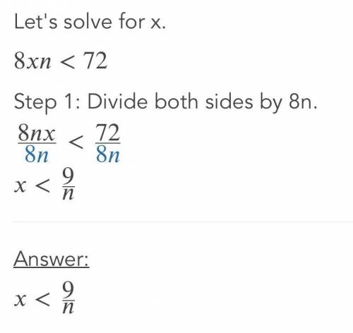 8xn<2 how do I solve this???
