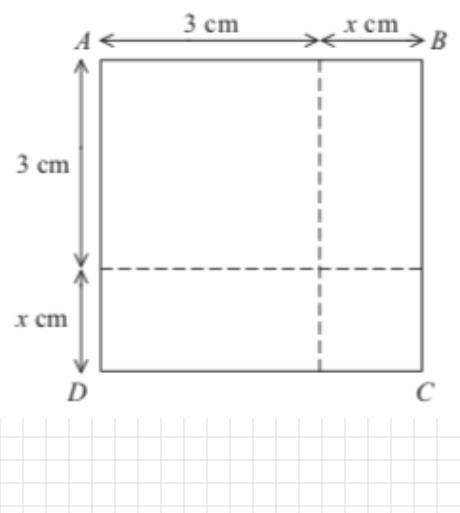 The area of square is 10 cm2.
Show that where is a constant to be found.
a= ??