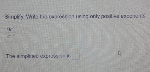 YOU HAVE TO SIMPLIFY!! Write the expression using ONLY POSITIVE EXPONENTS!​