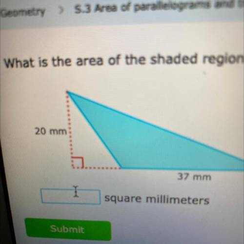Please help quick what is the area of the shaded region