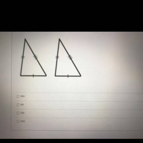 Which similarity postulate or theorem proves these triangles are similar?