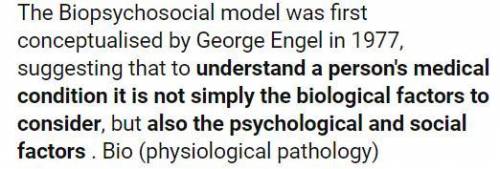 Since George Engel’s introduction of the biopsychosocial model, some medical schools now focus on te