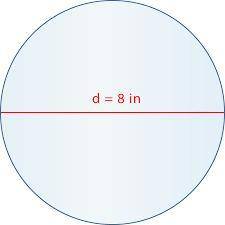 Image result for circle with a diameter of 8

Write an equation for the Circumference using the in