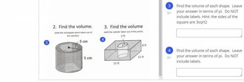 Find the volume 
i really need yall help plss