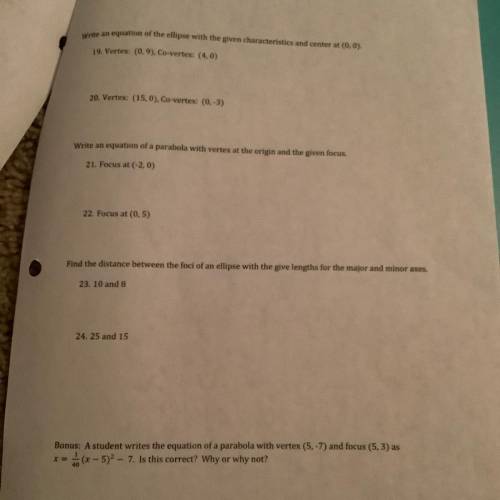 PLEASE HELP THIS IS ALG 2 I NEED HELP