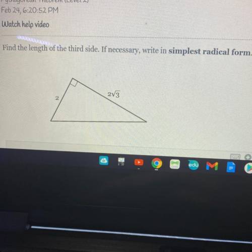 Need help with Pythagorean theorem