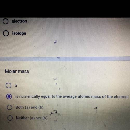 Molar mass? What is the answer to that question