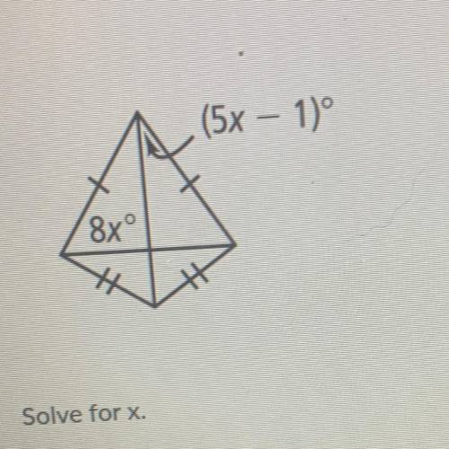 Solve for x 
(5x-1) 8x