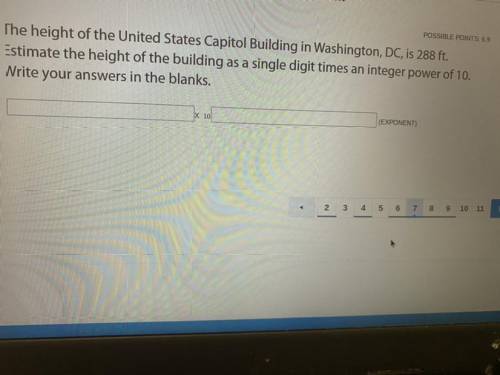 HELP ITS DUE TODAY: The height of the United States Capitol Building in Washington, DC, is 288 ft.