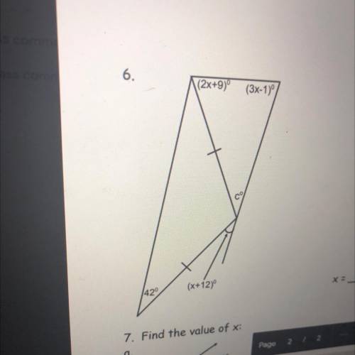 Does anyone know how to solve this? I need c and x values.

I have asked that question more than 1