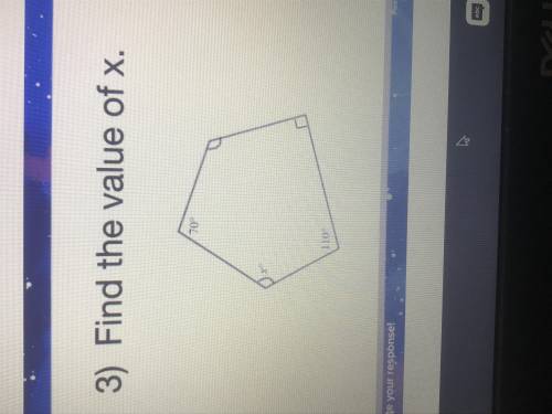 How do I do this? It says find the Value of X while the angles are 70 and 110