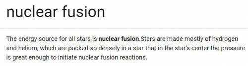 T or F - a star's energy is produced by nuclear fusion