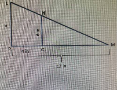 PLEASE ANSWER OFFERING BRAINLEST

Triangle MNQ is similar to triangle MLP. Determine the length of