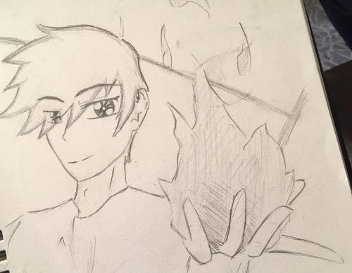 so i watched a tutorial on drawing anime i got real inspired, but it was real late. this was my fir