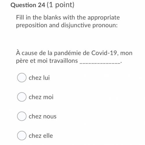 Please help with this French