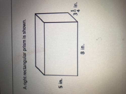 What is the volume, in cubic inches, of the prism