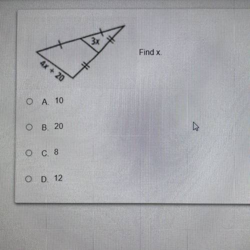 Find x. (Use pic for more info)