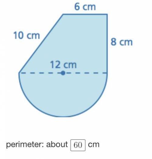 Find the perimeter of the figure to the nearest hundredth.