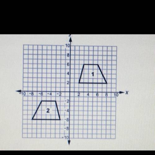Part A

 Identify a sequence of transformations that will show that trapezoid 1 must be congruent