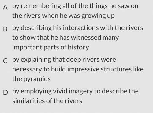 How does the speaker support his idea that his “soul has grown deep like the river”?