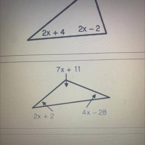 How do you find x on this triangle