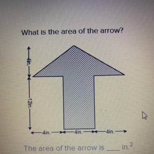 What’s the area of the arrows