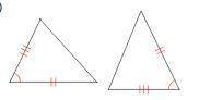 Are these triangles congruent?? If so what congruence AAS SSS SAS ASA AAA HL or none?
