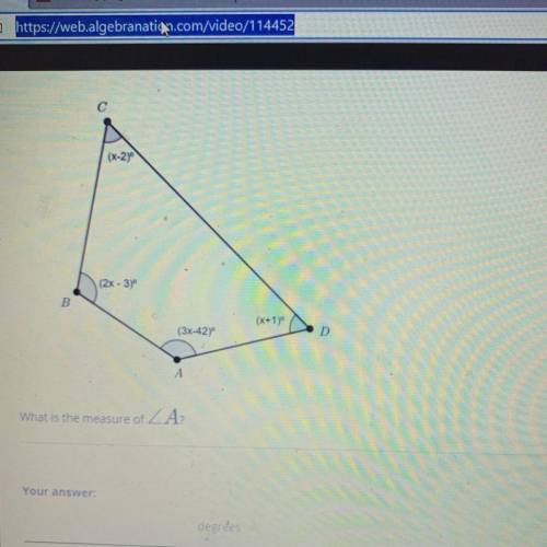 Help! Please! What is the Measure of angle A?