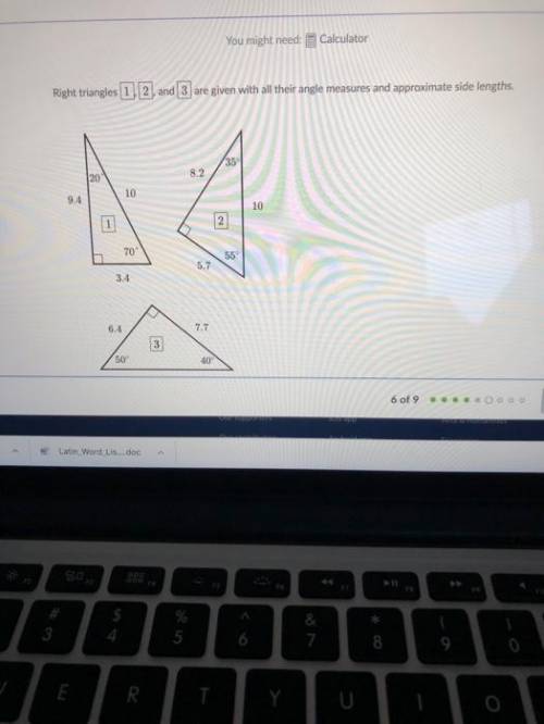 Help! Right triangles and trigonometry: quiz 2