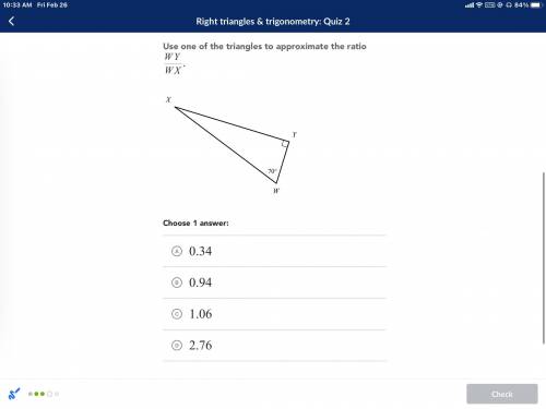 Help! Right triangles and trigonometry: quiz 2