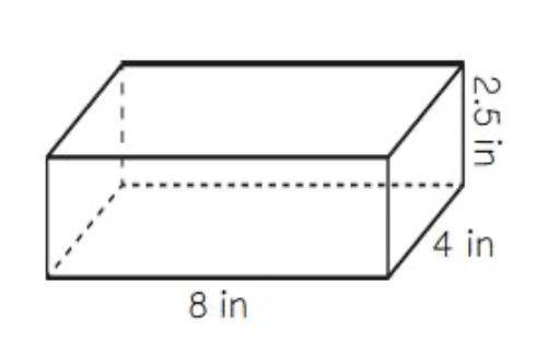 What is the surface area of the prism pictured?