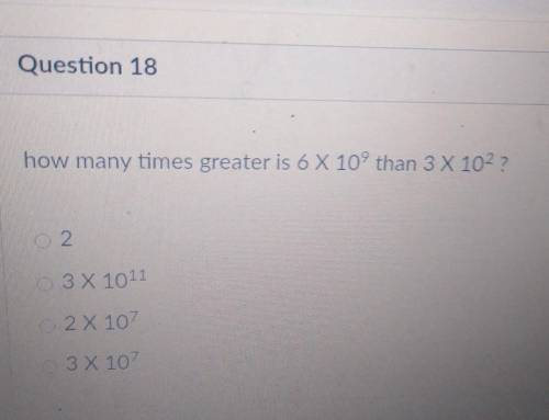 How many times greater is 6x10⁹ than 3x10²​