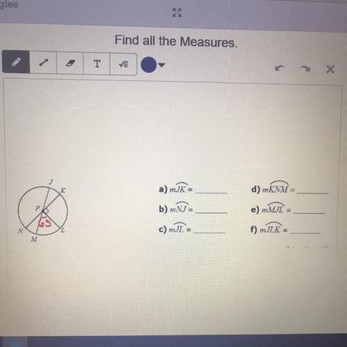 I need help with this Geometry question. I need to find all the measures. 
It’s worth 30pts