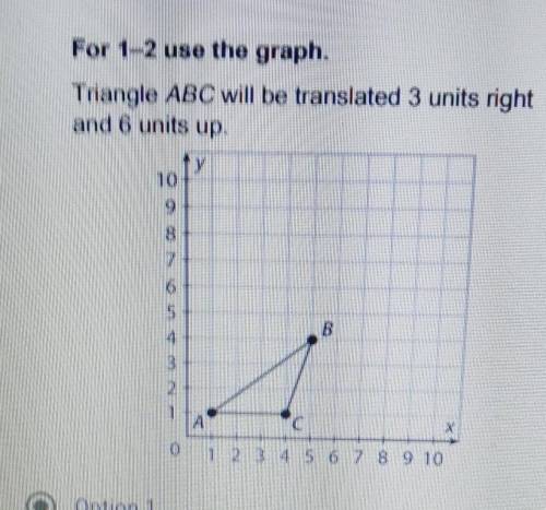 Write the coordinate rule to describe The translasion​