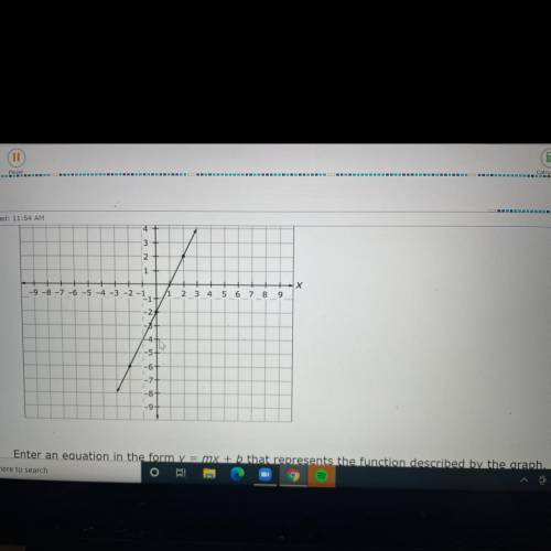 What is the equation that represents the graph