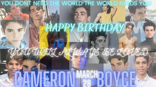 Happy Early Birthday Cameron Boyce!

Im sorry Ik this is suppose to be an Academic Site but how ma